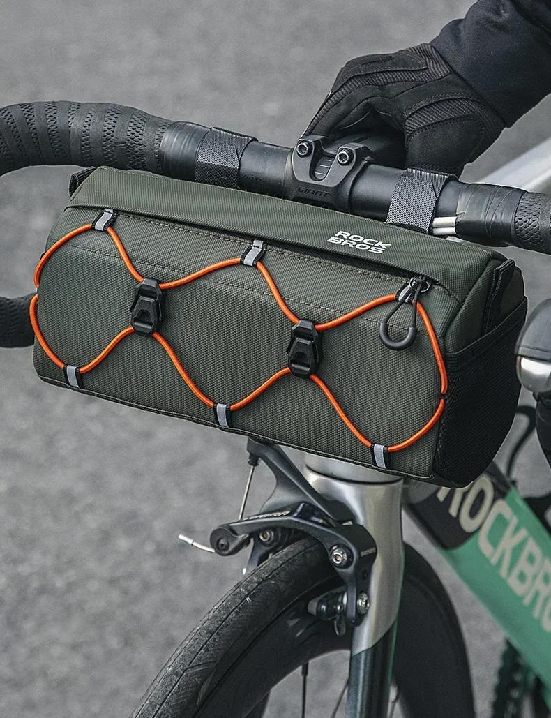 Description Picture 5 of itemROCKBROS Bicycle Handlebar Bag 2.2L Multifunctional Mtb Road Cycling Bike Bag Adjustable Shoulder Bag 3D Design Bicycle Packet