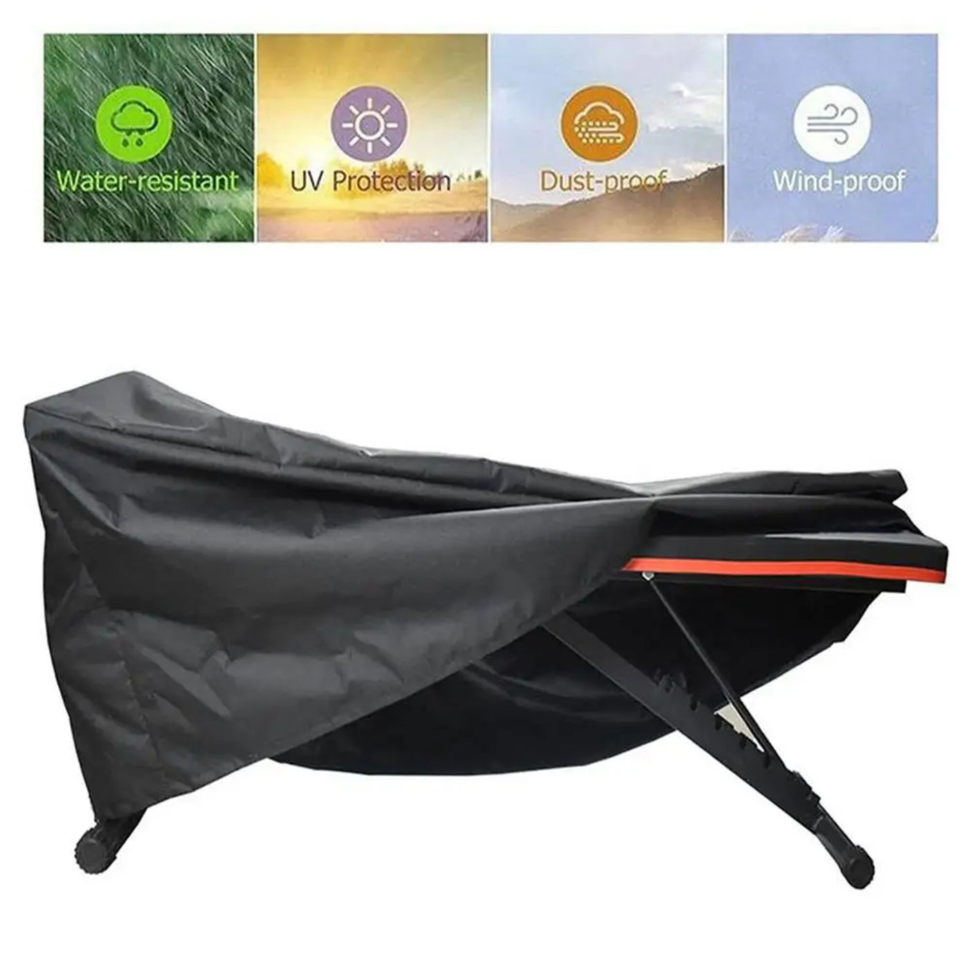 Description Picture 5 of itemGym Bench Cover Sit Up Bench Board Cover Drawstring Waterproof Gym Exercise Equipment Cover for Weight Bench Sit Up Board