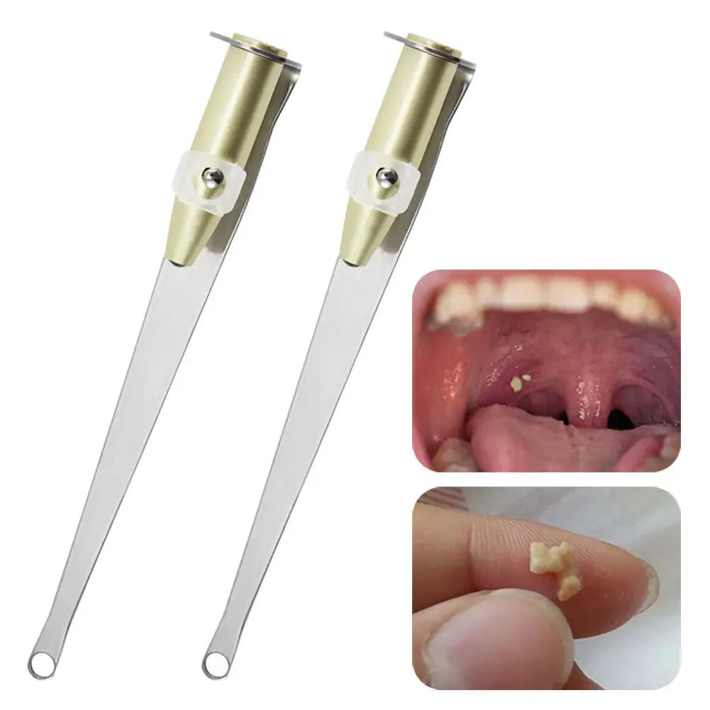 Description Picture 2 of itemLED Light Stainless Steel Remover Mouth Cleaning Care Tools Tonsil Stone Remover 1Pcs Ear Wax Tonsil Stone Remover Tool