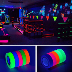 5pcs Luminous Tape Self adhesive Glow In The Dark Stickers Neon Tape Stage Show Party Supplies Decorative Tape Glow Party