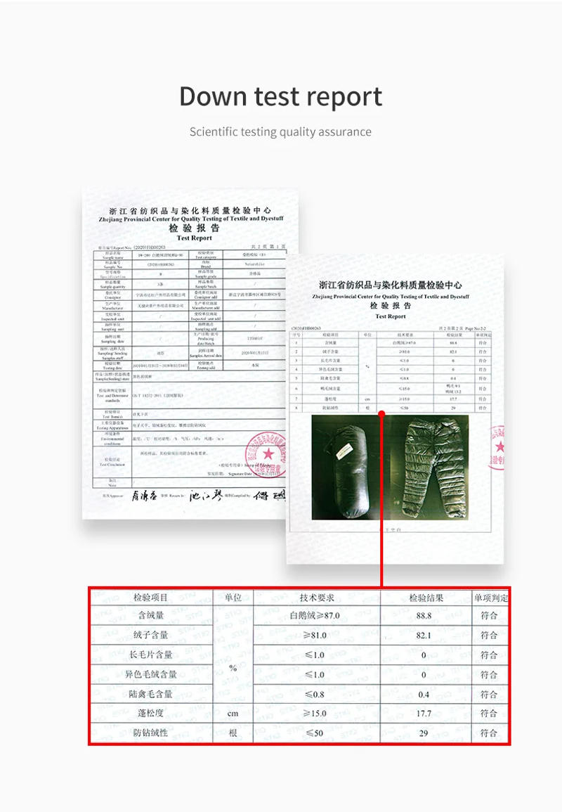 Description Picture 5 of itemNaturehike Goose Down Pants Winter Warm Waterproof Outdoor Windproof Pants Camping Hiking Lightweight Portable Pantalones