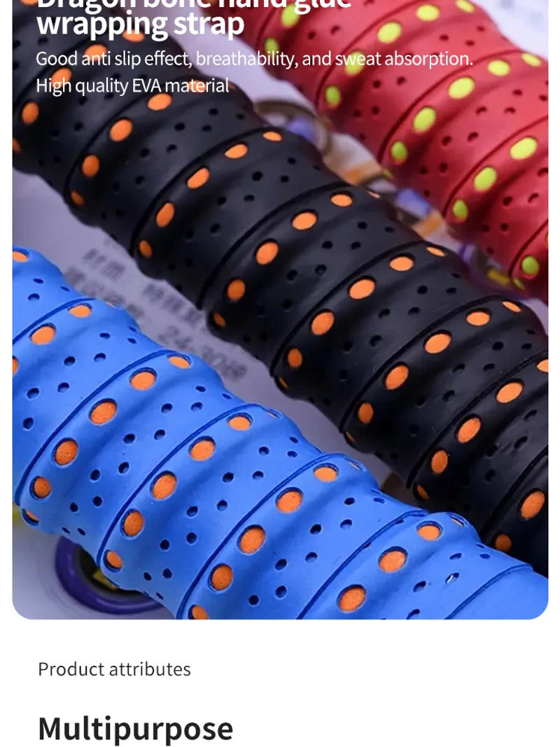 Description Picture 3 of item1pc Sweat-Free Anti-Slip Over Grip for Tennis and Badminton Rackets - Secure Your Grip and Improve Your Game