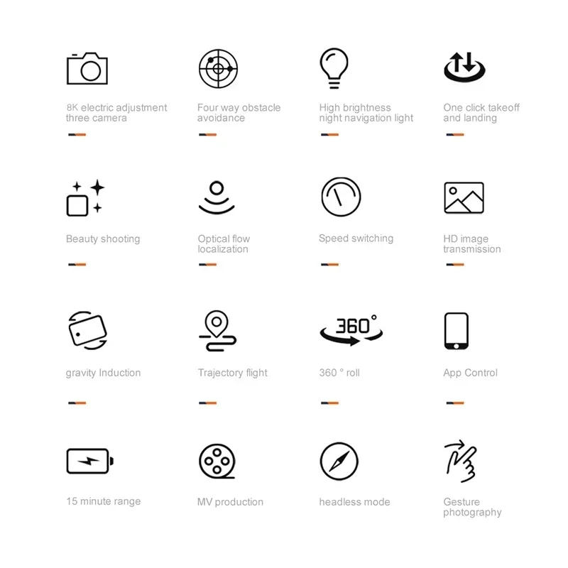 Description Picture 6 of itemFor Xiaomi K10 Max Drone 8K Professinal Three Camera Brushless Motor Unmanned Aerial With Optical Flow Positioning Function