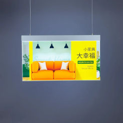 furniture store double sign board lightbox ceiling led backlit poster advertising display light box hanging lightbox