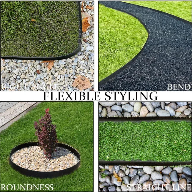 Description Picture 3 of item5/10M Fixed Lawn Landscaping Edging with Anchoring Spikes for Outdoor Home Courtyard Buildings Fence Garden Border Easy-Install