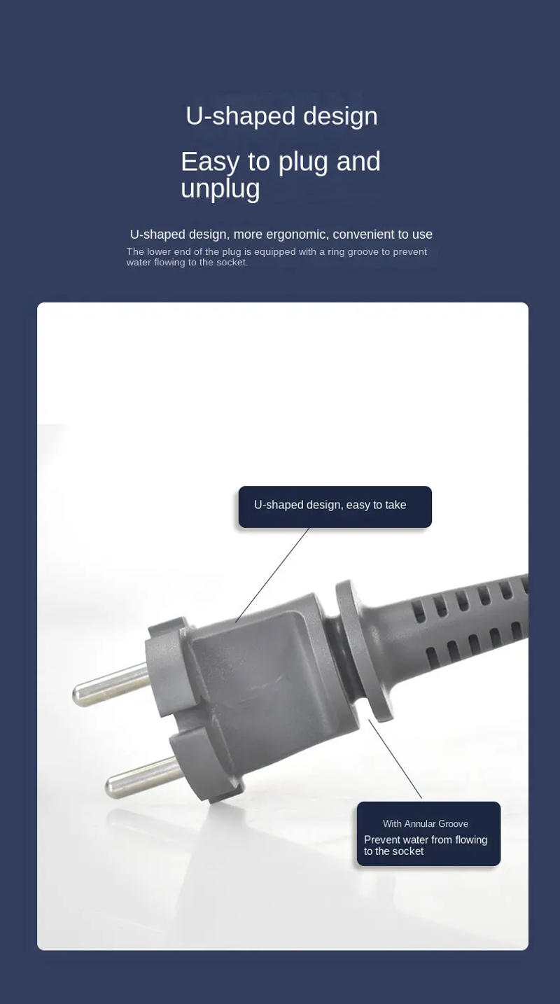 Description Picture 4 of itemReplacement Power Cord for Airwrap Hair Styler HS01 HS05 Curling Iron - UK and European Standard Upgrade Accessory