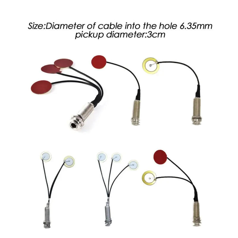 Description Picture 3 of itemGuitar Pickup Professional Piezo Contact Transducer Microphone Pickup for Guitar Violin Banjo Mandolin Ukulel Guitar Accessories