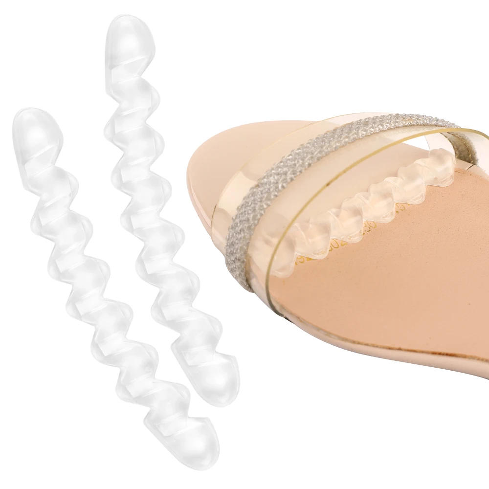 Description Picture 3 of itemClear Silicone High Heel Cushion Inserts Pad Heel Grips Anti Slip Sandals Strap Strips Foot Support Gel Shoe Sticker Feet Care