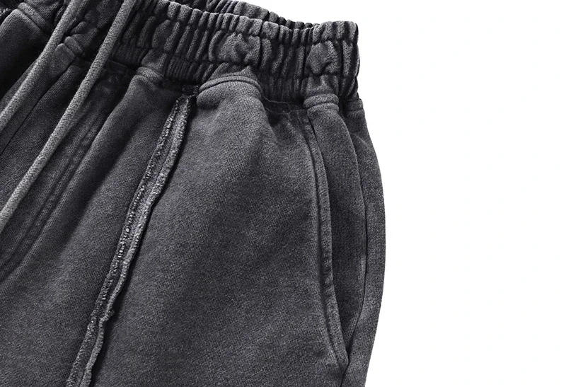 Description Picture 5 of itemVintage Washed Embroidered Logo Moon Stars Thug Club Shorts Summer Street Cotton Short Sleeve T-shirts Men Women Tracksuit