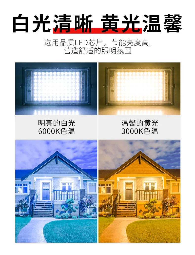 Description Picture 4 of itemLight Advertising Site Engineering Searchlight Floodlight Outdoor Waterproof Courtyard Street Lamp Stadium High-Bright Spotlight