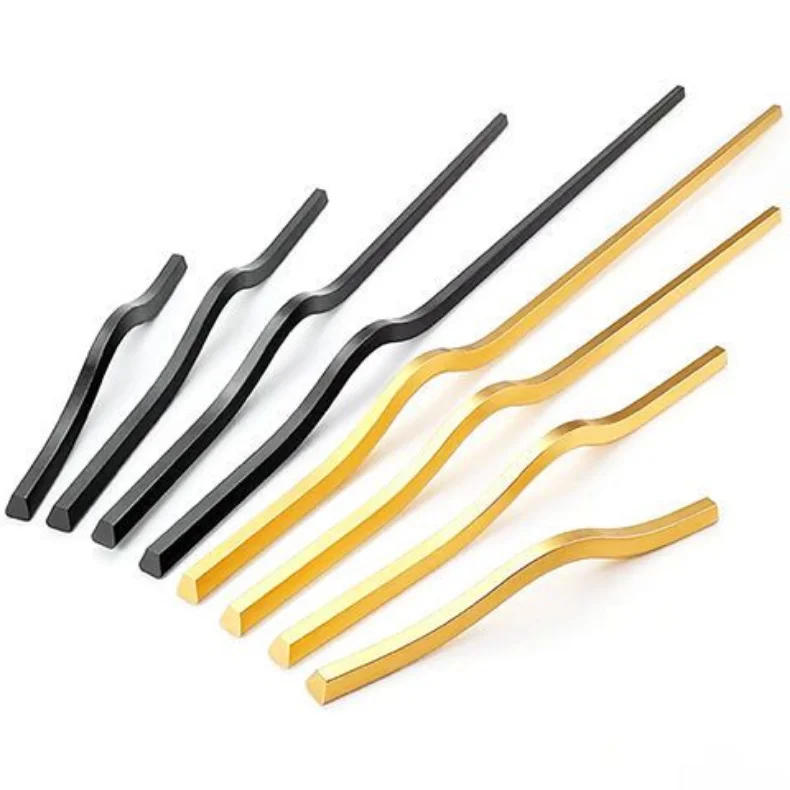 Description Picture 4 of itemLong Wardrobe Handle Gold/Black Furniture Handles for Bedroom Cabinet Wardrobe Dresser Handle and Knobs Furniture Accessory