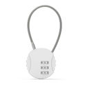 3 Digit Combination Padlock Zinc Alloy Security Cable Lock Portable Password Lock for Backpacks Gym School Lockers