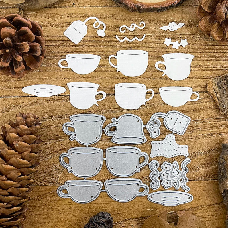 Description Picture 3 of itemSet of cups Metal Cutting Dies Stencils for DIY Scrapbooking Decorative Embossing DIY Paper Cards