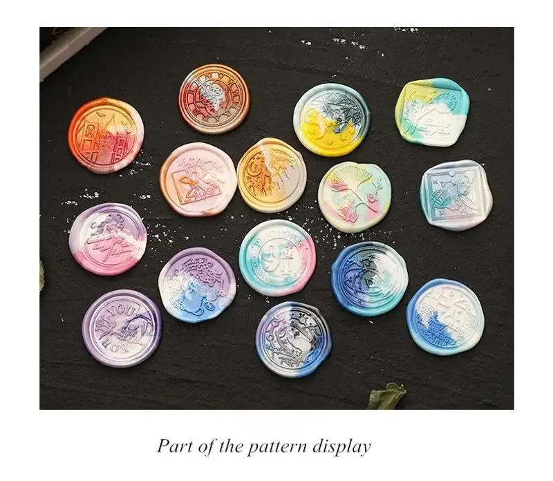 Description Picture 5 of itemRose Edge Breaking Wax Seal Stamp Retro Brass Decorative Envelopes Cards Wedding Invitations Gift Packaging Scrapbooking