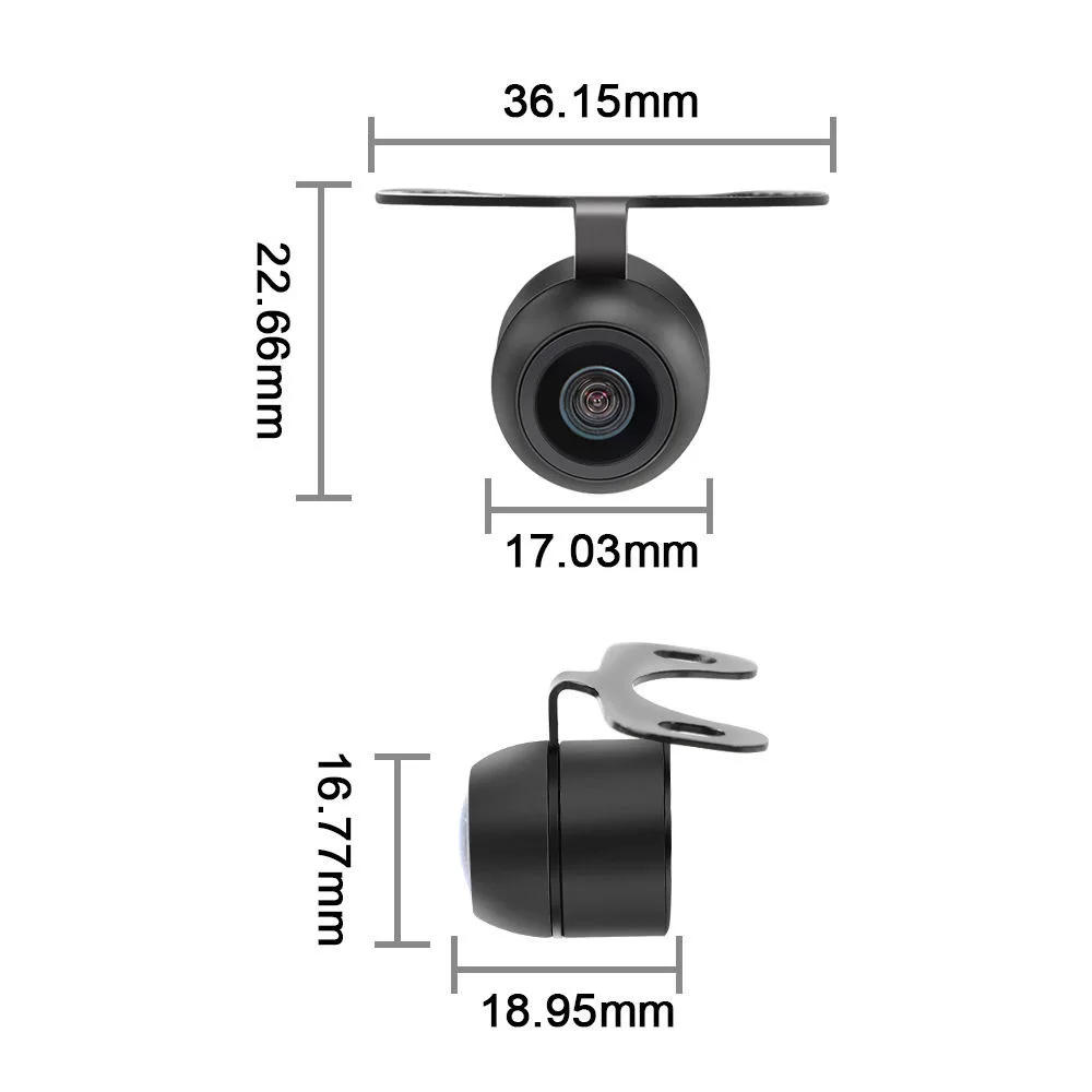 Description Picture 5 of itemGm front/rear dashcam 5-pin reverse camera Waterproof and night vision Butterfly design mini camera