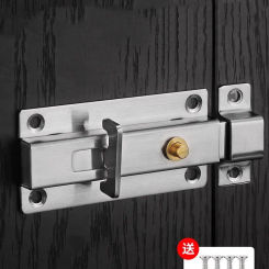 Thickened Stainless Steel Automatic Spring Latch Cabinet Door Bolt Catch Indoor Door Security Lock Home Door and Window Latch