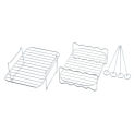 Air Fryer Rack for Dual Basket,Air Fryer Accessory Multi-Layer Rack,for Ninja Foodi DZ201 DZ40 Double Basket Air Fryer