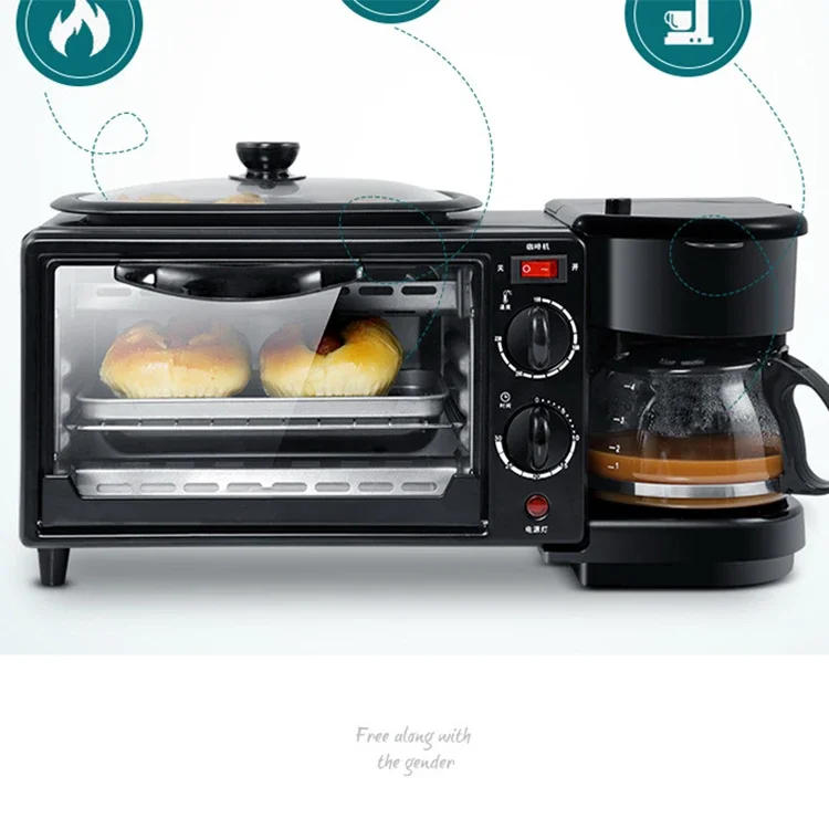 Description Picture 4 of item2022 Agreat 3 In 1 Breakfast Maker Machine With Kettle Electric Bread Toaster Oven Multi Function 3 In 1 Breakfast Maker