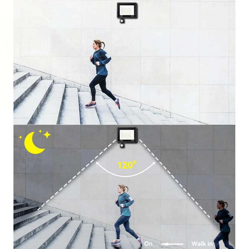 Description Picture 6 of itemLED PIR Motion Sensor Floodlight AC 220V 200W 150W 100W 50W 30W 20W 10W Outdoor IP66 Waterproof LED Spotlight For Garden Square