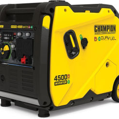 4500-Watt Electric Start Dual Fuel RV Ready Portable Inverter Generator with Quiet Technology and CO Shield