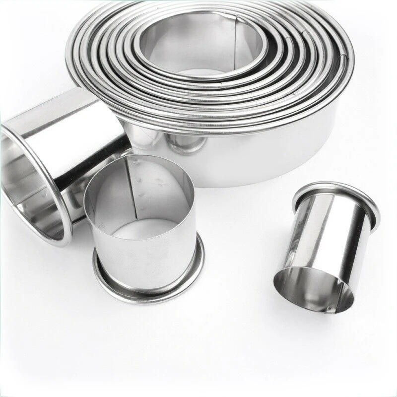 Description Picture 5 of item11pcs/Set Stainless Steel Round Cake Mold Baking Mousse Ring Kitchen Cutter DIY Cake Ring Tools Tools Pizza Cooking Cookie