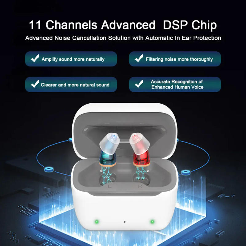 Description Picture 6 of itemDigital Hearing Aids Rechargeable Hearing Aids Invisible Sound Amplifier For Deafness Elderly High Power Hearing Aid Audifonos