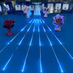 16.5FT 5M 24V Flow LED Strip Track Light waterproof DC24 SMD2835 For Outdoor Flexible Linear Strip Decorative Backlit Neon Light