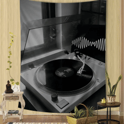 Nordic Vintage Vinyl Records Cartoon Beach Towel Cute Kawaii Room Decor Bath Girls Children Hand Towels For Bathroom Shower