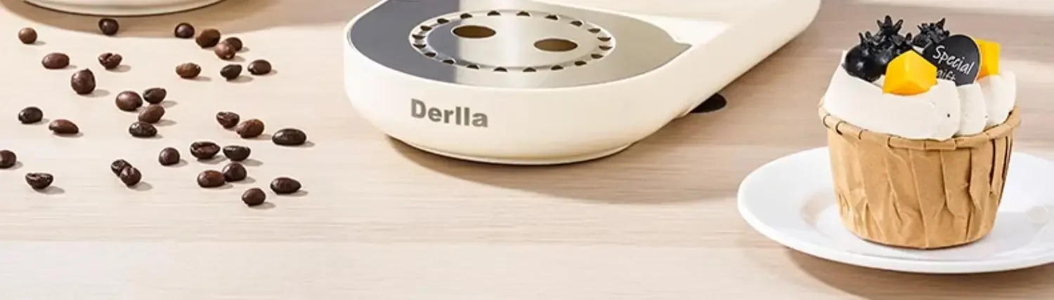 Description Picture 6 of item220V Compact Derlla Coffee Maker with Espresso and Milk Frother for Apartments and Offices