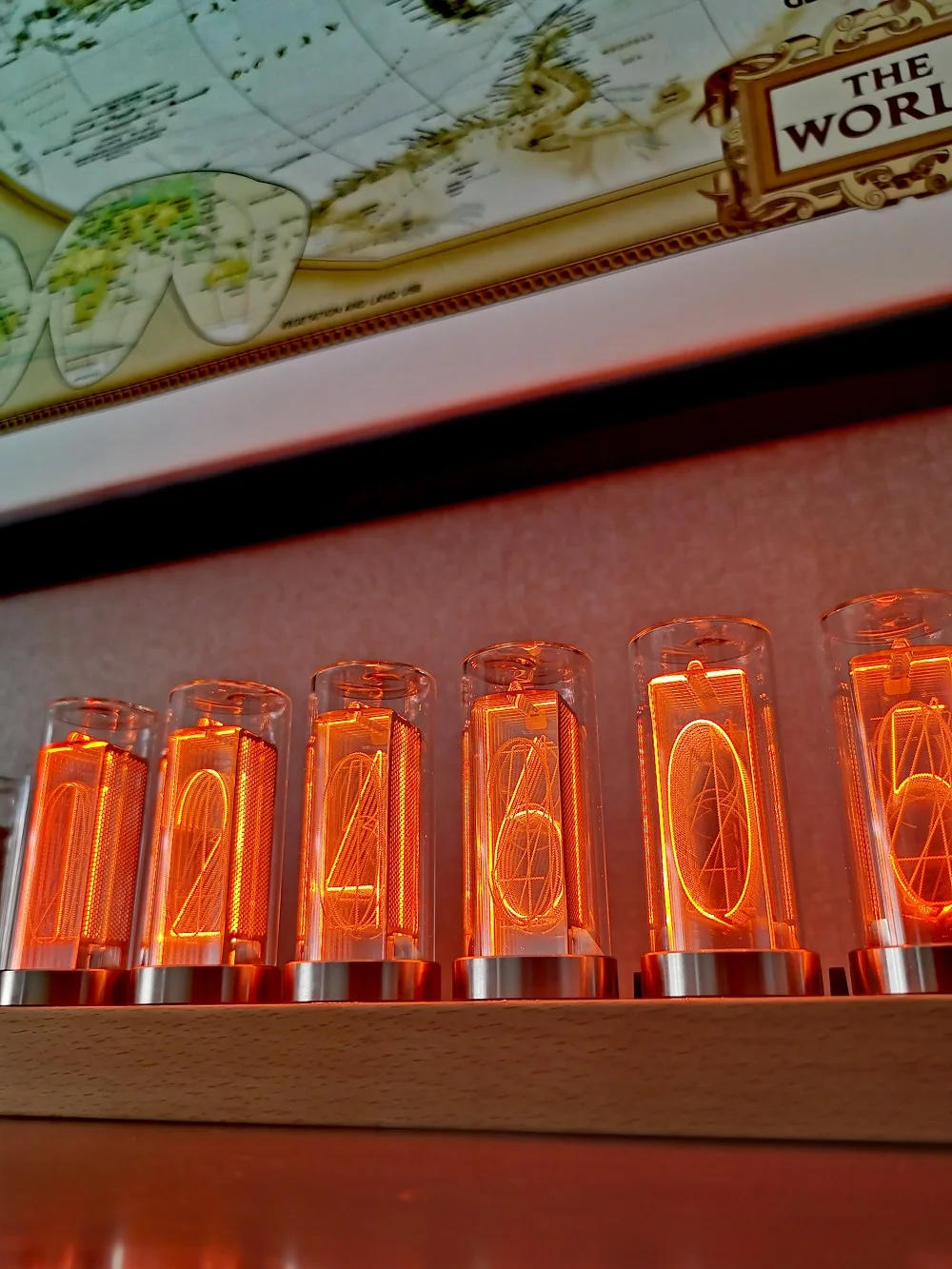 Description Picture 6 of itemRGB Nixie Tube Clock Diy Kit In18 Led Digital Desk Glow Tube Clocks Wood Vintage Gas Discharge Clock Desk Watch Cyberpunk Gift