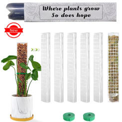 Plastic Transparent Reusable Indoor Moss Poles Plants Plant Support Potted Sticks Train Creeper Plant to Grow Upward For Garden