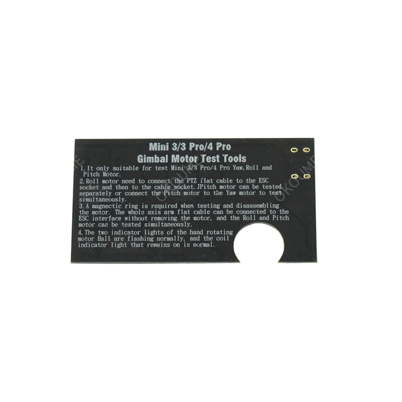 Description Picture 4 of itemGimbal Arm Motor Test Tool for DJI Mini 3/3 Pro/4 Pro Drone Camera PTZ Yaw Roll Pitch Motor Empty Gimbal Test Board Spare Parts