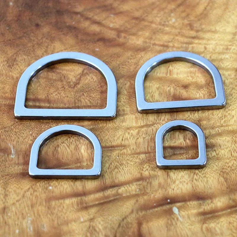 Description Picture 4 of item1 Piece Stainless Steel D Ring Oval Ring Metal Clasp Buckle for Leathercraft Bag Parts Purse Backpack Pet Collar Accessories