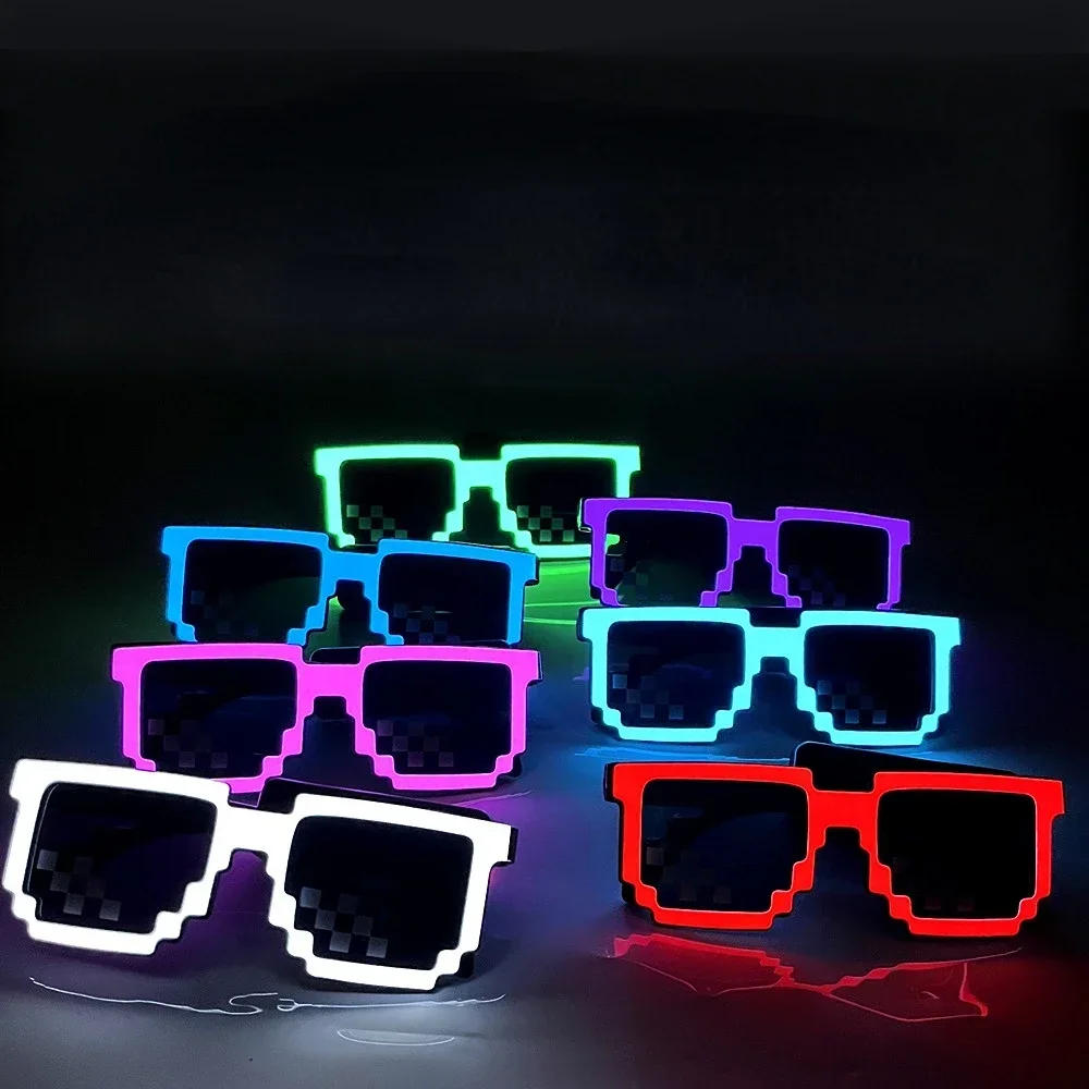 Description Picture 2 of itemFashion Colorful LED Glasses Glow Sunglasses EL Wire Neon Glasses Glow in The Dark Party Supplies Party Favors for Kids Adults
