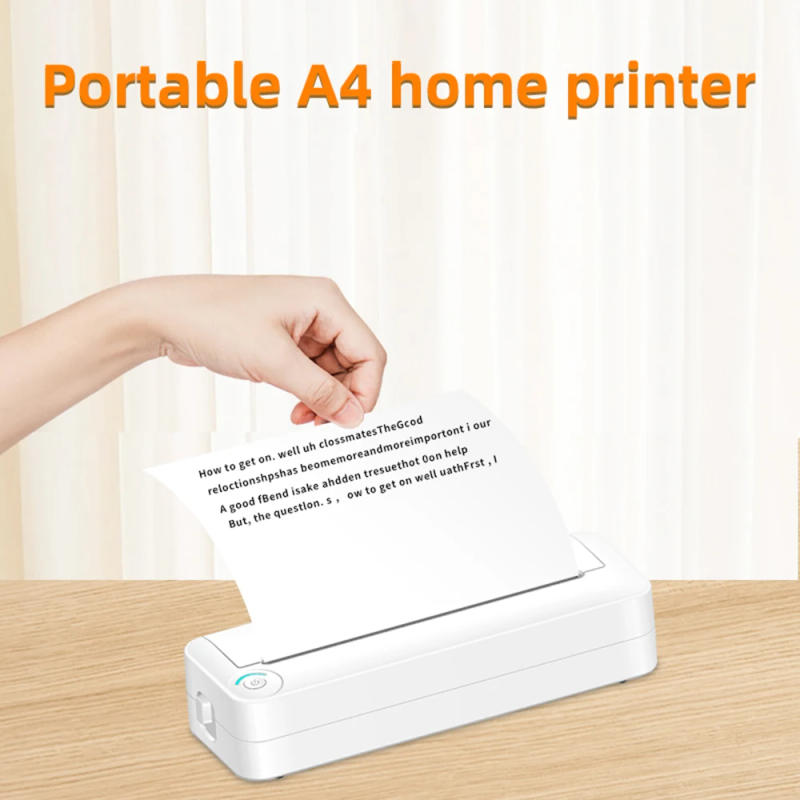 Description Picture 6 of itemA4 Paper Printer Thermal Printing Wireless BT Mobile Photo Printer Support 210mm Wide for Outdoor Travel Home Office Printing