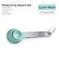 4pcs blue spoon