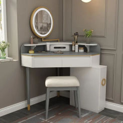 Nordic Triangle Dressers luxury Bedroom Furniture Large-capacity Drawer Dressing Table Corner Dresser Save Space Dresser