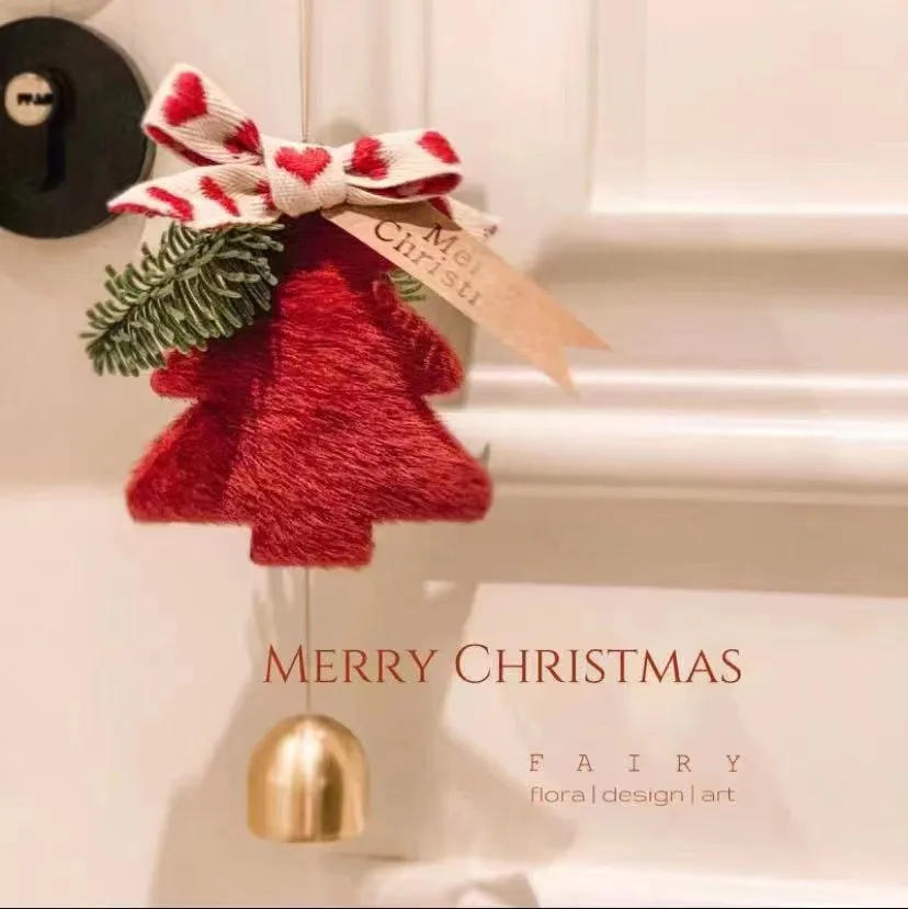 Description Picture 2 of item2024 Christmas Tree Hanging Pendants Happy New Year Bell Pendant Merry Christmas Decorations for Home Xmas Ornaments Couple Gift