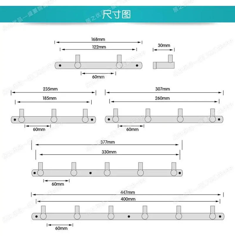 Description Picture 5 of itemCopper Gold Clothes Hook Cap Hook Shower Door Rear Hook round Bathroom Bathrobe Hardware Pendant Tick 38cm Decoration