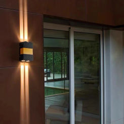 Aluminum 12W LED Spotlight Waterproof Wall Light - Quadruple Beam Wash Wall Lamp for Outdoor Garden Landscape Lighting