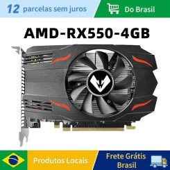 MAXSUN AMD RX550 4G Graphics Card GDDR5 Video Memory Gaming Video Card RX 550 HDMI+DP+DVI Interface Desktop Computer GPU