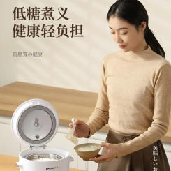 220V Japanese Low Sugar Mini Rice Cooker with Rice Soup Separator and Multifunctional Health Pot