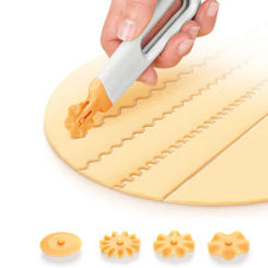 Dumplings Biscuit Roller Cookie Round Rolling Cutting Blade Dough Circle Cutter Gift Dining Bar Supplies Baking Pastry Tools