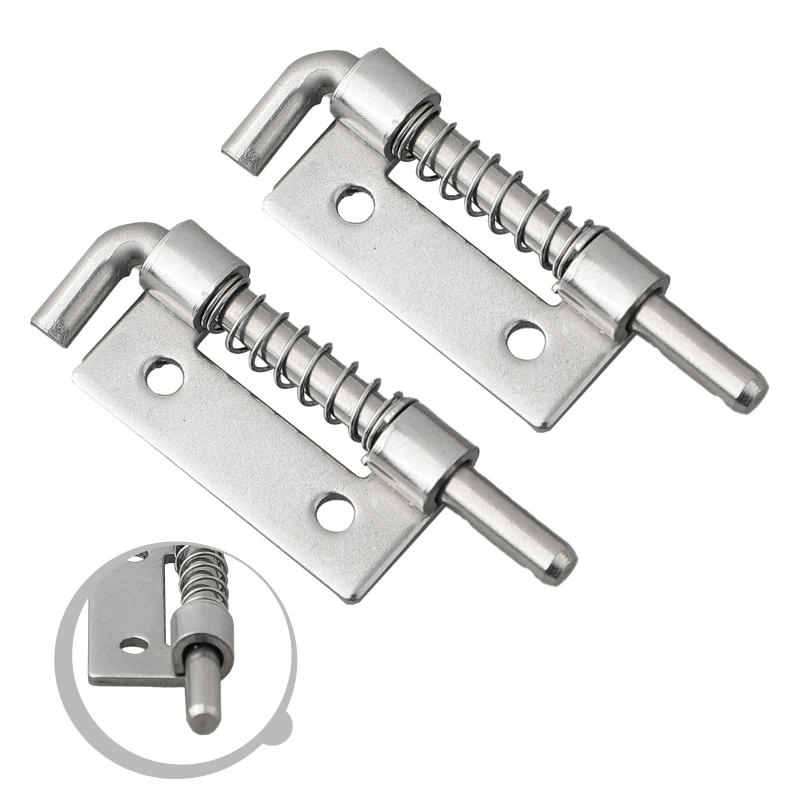 Description Picture 4 of item2pcs Silver Door Latch Sliding Lock Bolt Latch Hasp Staple Gate Safety Lock Latch Bolt Latch Spring Loaded Latch Pin Hardware