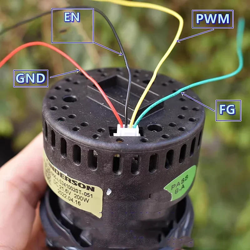 Description Picture 3 of itemDC21.6V 200W Brushless Motor Electric Blade Fan Motor High Power Strong Suction Metal Impeller BLDC 55 Motor For Vacuum Cleaner