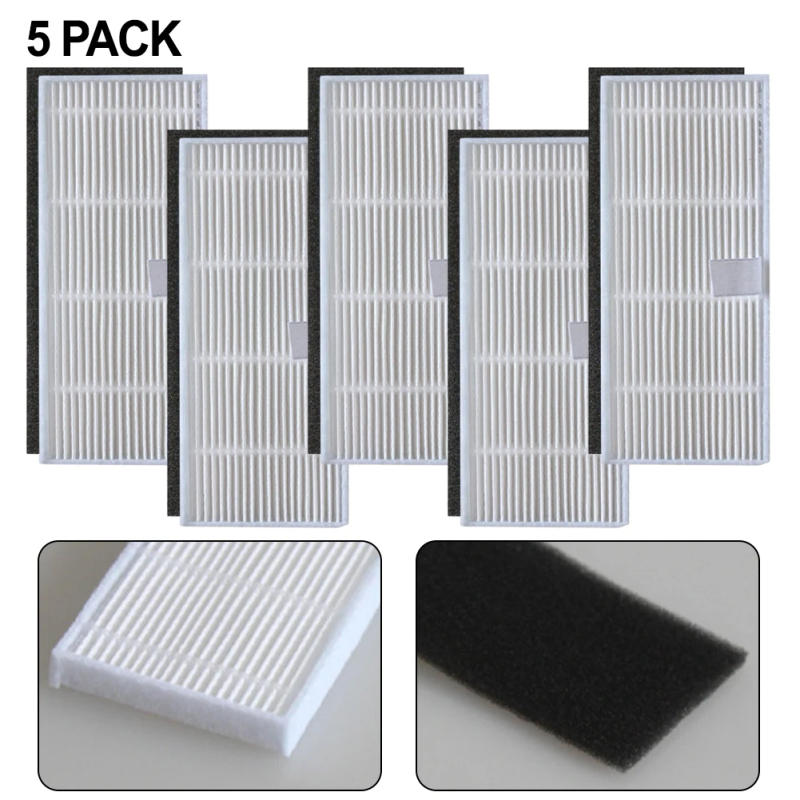 Description Picture 2 of item5 Pcs Filters For Ultenic For T10 PRO Robot Vacuum Cleaner Replacement Filter Accessories Household Cleaning Supplies