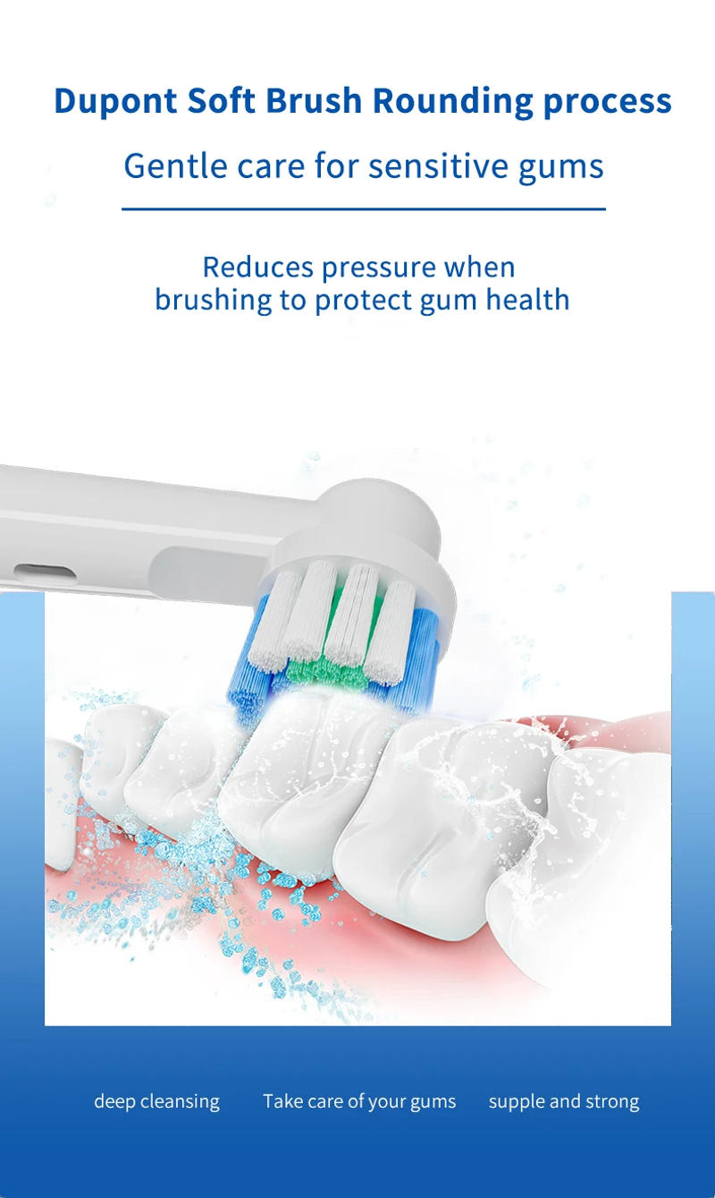 Description Picture 4 of itemElectric Toothbrush Fully Automatic USB Charging Rotary Toothbrush Adult Soft Bristled Brush Head Replaceable Brush Head