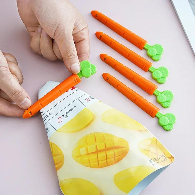 Description Picture 4 of item20/1PCS Food Sealing Clips Bread Storage Bag Carrot Clips Snack Wrap Bags Spring Clamp Home Kitchen Organization Sealing Clamp