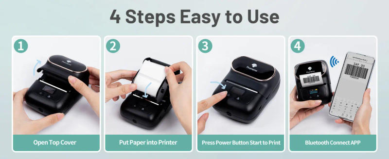 Description Picture 3 of itemPhomemo M110 Mini Portable Thermal Printer Self-Adhesive Sticker Label Maker Pocket Printer Label Machine Bluetooth Phomemo M110