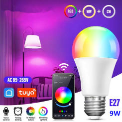 Smart LED Light Bulb E27 RGB Bluetooth Smart Bulb Light 110V 220V Color Changing Dimmable Home Bedroom Party Decor APP Control